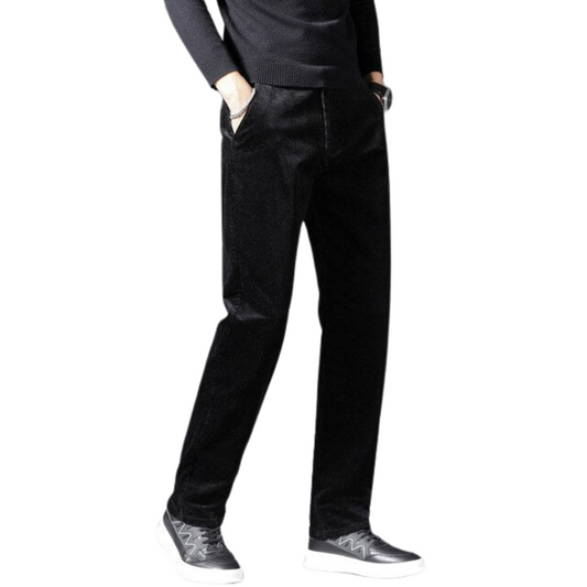 Ljusmode ™ | Manchestertygsbyxor med medelhög midja 👖