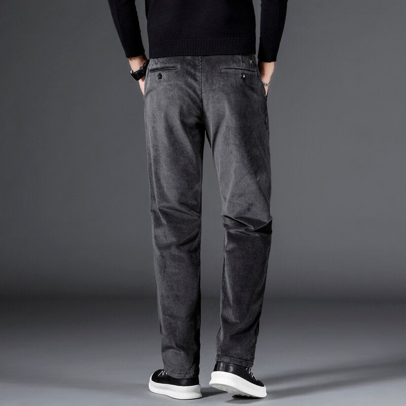 Ljusmode ™ | Manchestertygsbyxor med medelhög midja 👖