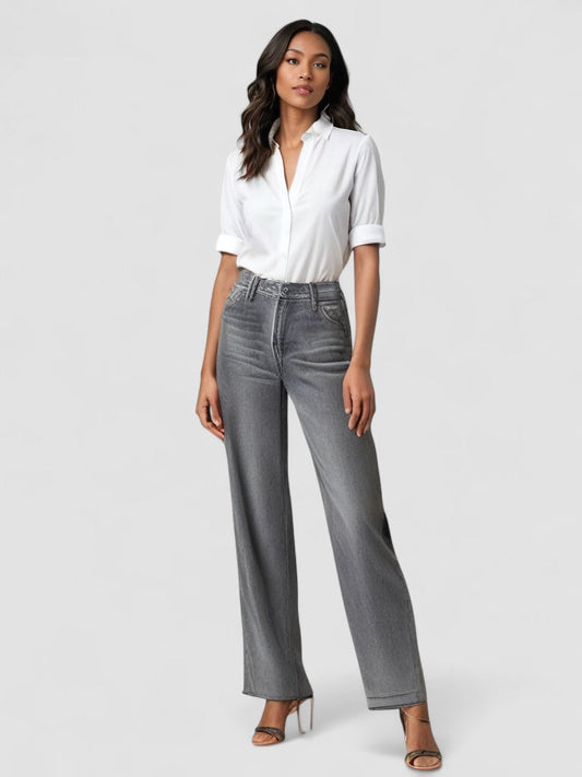 LJUSMODE™ | Grå Utställd Jeans