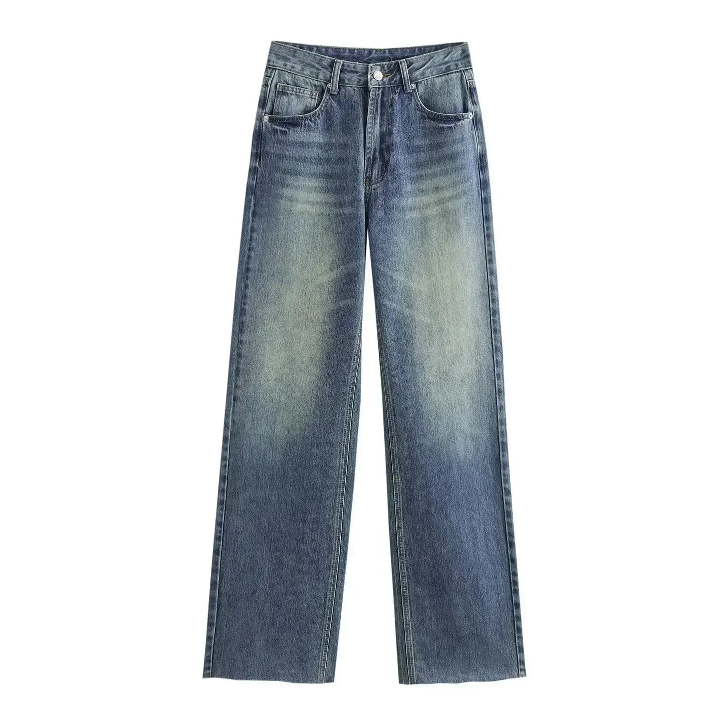 LJUSMODE™ | Jean Large Effet Usé