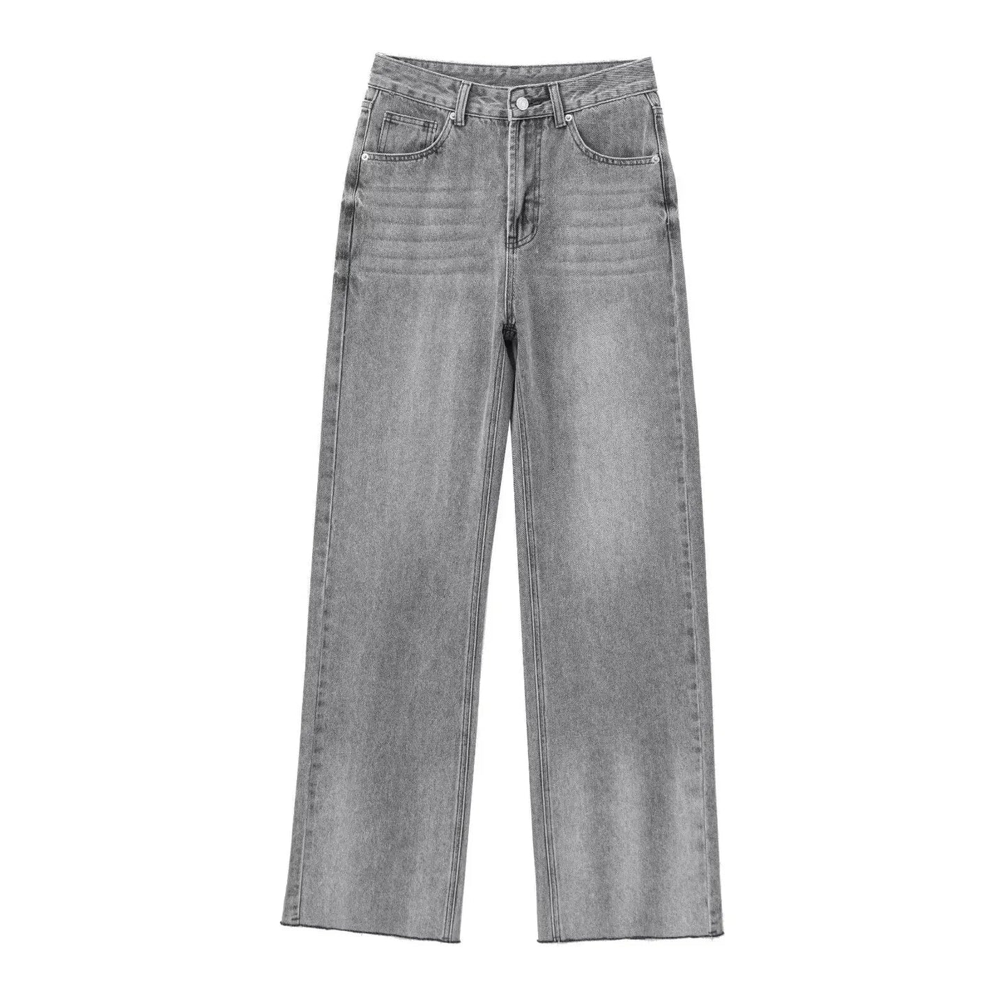LJUSMODE™ | Grå Utställd Jeans