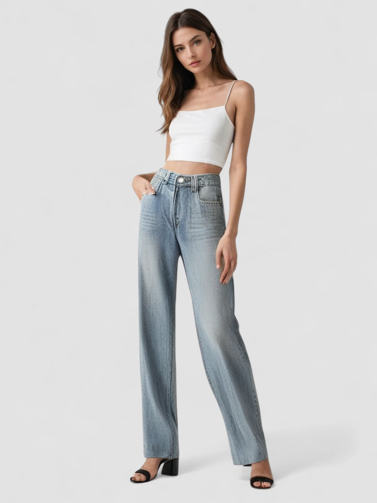LJUSMODE™ | Vintage Utsvängd Jeans