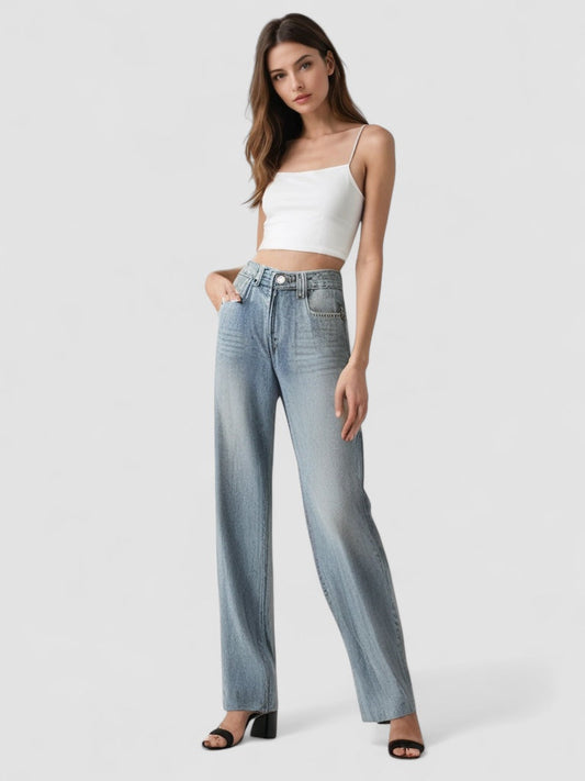 LJUSMODE™ | Vintage Utsvängd Jeans