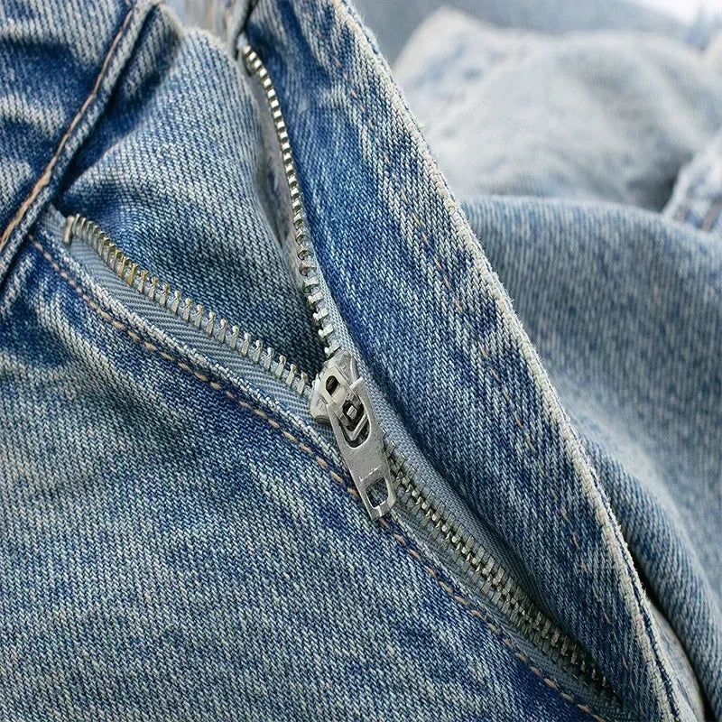 LJUSMODE™ | Jean Patchwork Zerstört